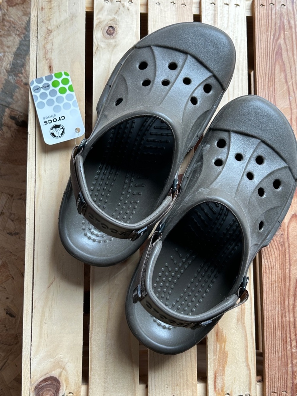 CROCS Dark Green Off-road Clog Sandals